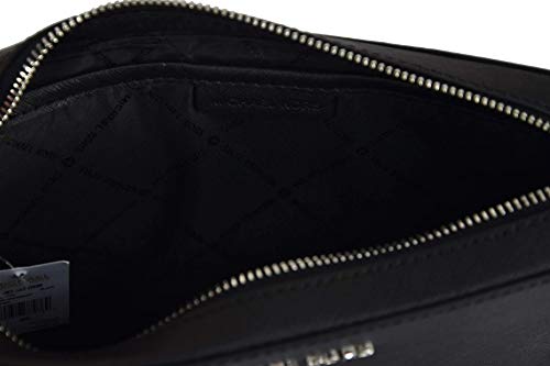 Michael Kors Women's Jet Set Item Crossbody Bag (black/silver)