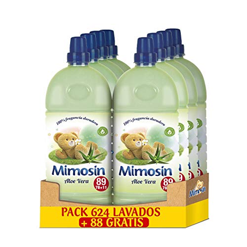 Mimosin Suavizante Concentrado Aloe Vera 78+11 lavados - Pack de 8