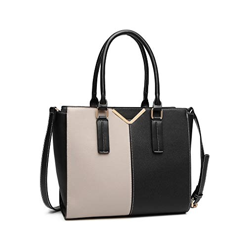 Miss Lulu Bolsos de Mujer Bolsos de Hombro Bolso Bandolera de Piel Sintética Multicolor Vintage