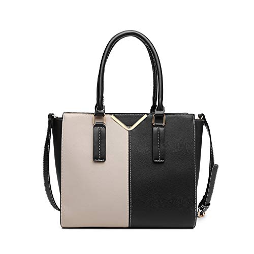 Miss Lulu Bolsos de Mujer Bolsos de Hombro Bolso Bandolera de Piel Sintética Multicolor Vintage