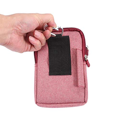 Moteen Cinturón de teléfono móvil bolsa pequeña, teléfono celular titular de Bet Clip 6,5 pulgadas vino