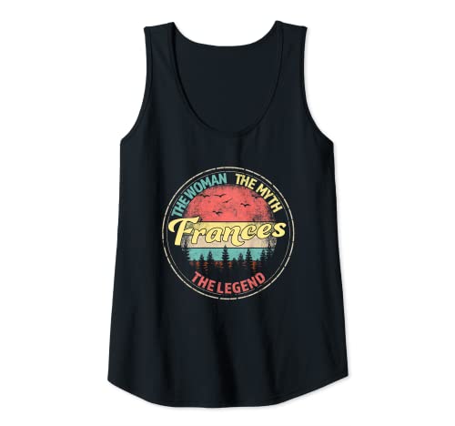 Mujer Frances La Mujer El Mito La Leyenda Nombre Personalizado Camiseta sin Mangas