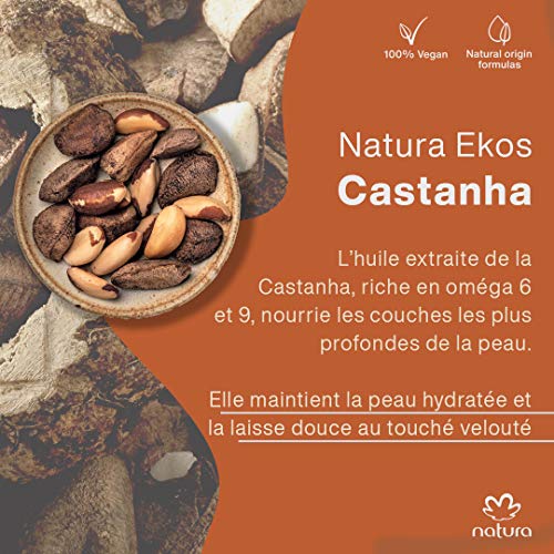 NATURA - GEL DUCHA EXFOLIANTE CASTANHA - EKOS - 200 ML