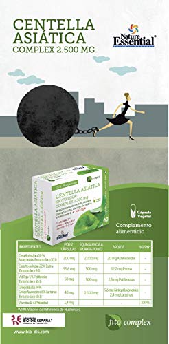 Nature Essential Centella Asiatica Complex - 2500mg, 60 Cápsulas