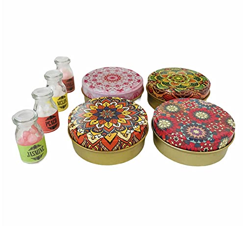 Nicea Decor Velas de diseño patentado, crea tu propio aroma de vela, alivio del estrés y aromaterapia, juego de regalo, paquete de 4 velas perfumadas, cera de soja natural