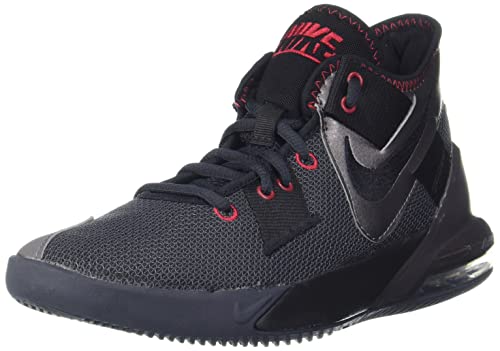Nike Air MAX Impact 2, Zapatillas de básquetbol Unisex Adulto, Antracita Negro Rojo, 42.5 EU
