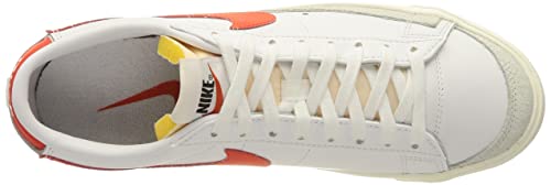 Nike Blazer Low 77 Vintage, Zapatillas de básquetbol Hombre, White Orange, 42 EU