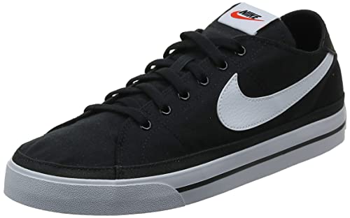 Nike Court Legacy Cnvs, Zapatillas de Gimnasio Hombre, Black/White, 44 EU