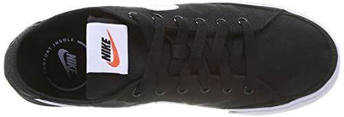 Nike Court Legacy Cnvs, Zapatillas de Gimnasio Hombre, Black/White, 44 EU