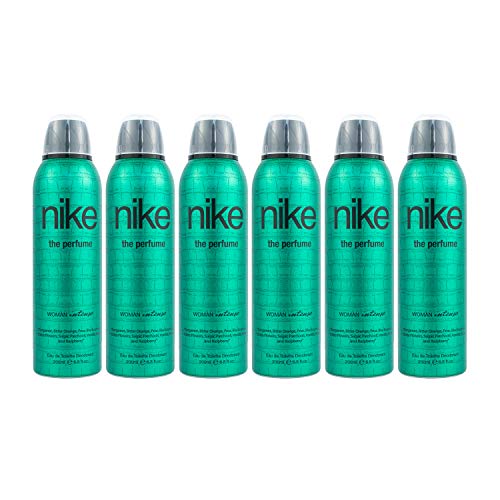 NIKE - The Perfume Intense, Desodorante Antitranspirante en Spray, para Mujer, Pack de 6 x 200 ml