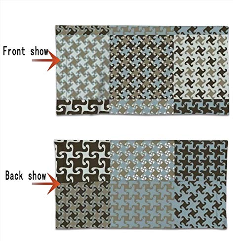 Nine Swirly Hounds Tooth S Blues Houndstooth Beauty Fashion Versatile Multifunction Headwear Neck Gaiter Balaclava Helmet Liner Riding Face Cover For Kids Women Men Outdoors Protección UV