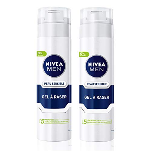 Nivea Men - Gel de afeitar, 200 ml, juego de 2 unidades