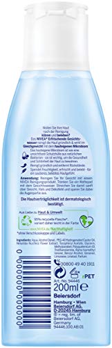 NIVEA Tónico facial refrescante para pieles normales y mixtas (200 ml), tonificador facial que revitaliza y refresca la piel, proporciona una hidratación intensa.
