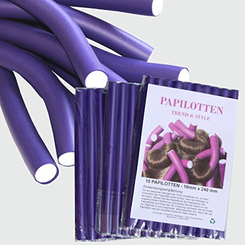 ¡¡NUEVO!! De 10 hasta 60 Bigudíes, de Ø16 x 240mm Rulos para el pelo Rodillos Rulos flexibles Bigudíes Productos de peluquería Rizador, 60 unidades