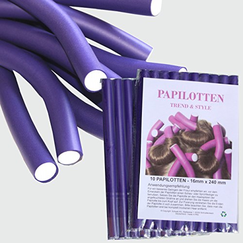 ¡¡NUEVO!! De 10 hasta 60 Bigudíes, de Ø16 x 240mm Rulos para el pelo Rodillos Rulos flexibles Bigudíes Productos de peluquería Rizador, 60 unidades