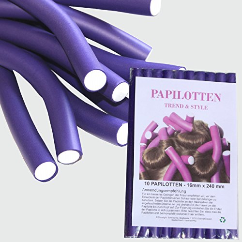 ¡¡NUEVO!! De 10 hasta 60 Bigudíes, de Ø16 x 240mm Rulos para el pelo Rodillos Rulos flexibles Bigudíes Productos de peluquería Rizador, 60 unidades