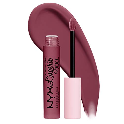 NYX Professional Makeup Lip Lingerie XXL Labial líquido Larga duración, Fórmula Vegana, Tono Bust-ed