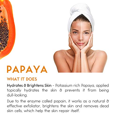 O Naturals Exfoliante con Papaya y Azúcar Moreno y Sal del Mar Muerto, Ilumina e Hidrata la Cara, Cuerpo y Pies. Anticelulítico, Trata Piel Grasa Acné, Pelo Encarnado y Piel Muerta. Mujer-Hombre 250ml