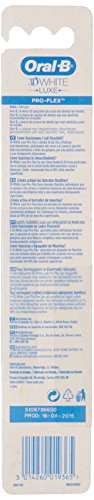 Oral-B 3D White Luxe Pro-Flex Cepillo De Dientes, Manual, Medio