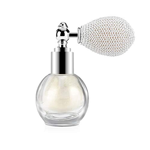 Ownest Highlighter Powder Spray, spray brillante brillante brillo polvo maquillaje spray spray para cara cuerpo cosmético blanco perla