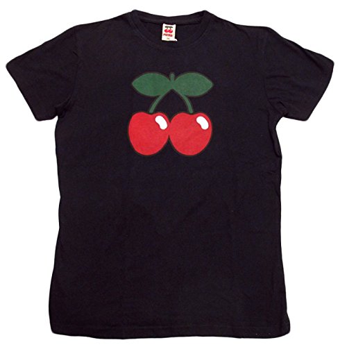 Pacha: Camiseta Negra hombre Cereza Plana Logo - Negro, M - Medium