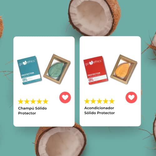 Pack Regalo Champu Solido + Acondicionador Sólido + Porta Jabón, Limpia Protege Suaviza Fortalece El Pelo Con Keratina Vegetal, Pantenol Provitamina B5, Domina el Frizz
