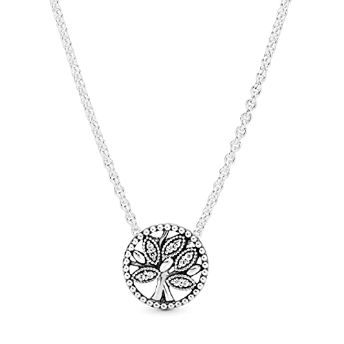 Pandora 397780CZ-45 Collar con Colgante para Mujer, Plata