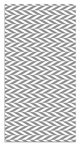Panorama Alfombra Vinílica Espigas Gris 60x200 cm - Alfombra Cocina Vinilo - Alfombra Salón Antideslizante e Ignífuga - Alfombras Grandes - Alfombras PVC