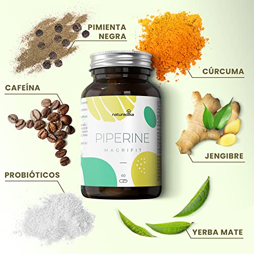Pastillas para Adelgazar Muy Rapido* Magrifit Piperine | Quema Grasas Adelgazante Mujer y Hombre | Inhibidor de Apetito y Ansiedad | Quemagrasas Potente para Adelgazar Rapido y Efectivo Mujer y Hombre