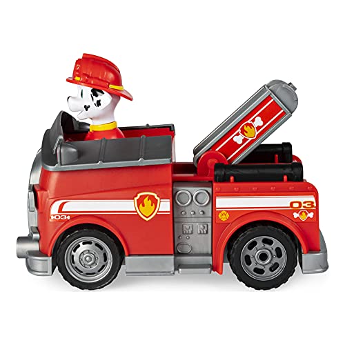 PATRULLA CANINA - COCHE TELEDIRIGIDO DE MARSHALL - Coche RC de Marshall con 2 Direcciones Fácil de Manejar para Principiantes Patrulla Canina - 2.4GHZ hasta 76m - 6054195 - Juguetes Niños 3 Años +