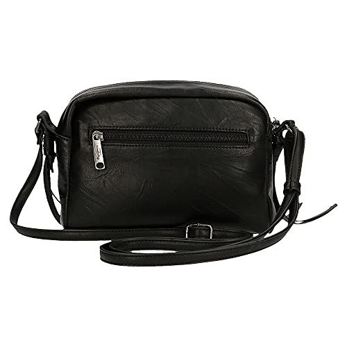 Pepe Jeans Chic Bandolera Pequeña Negro 21x15x9 cms Piel sintética