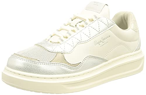 Pepe Jeans London Abbey Miri, Zapatillas Deportivas para Mujer, 800WHITE, 38 EU