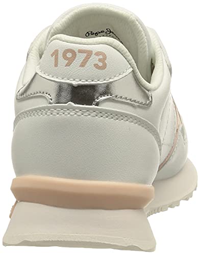 Pepe Jeans London Britt College Girls, Zapatilla, 800 W, 39 EU