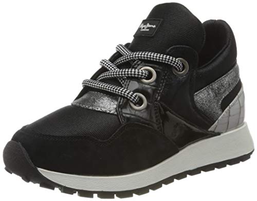 Pepe Jeans London Dean Shion, Zapatillas Mujer, 999black, 36 EU