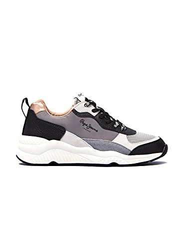 Pepe Jeans London Harlow Full, Zapatilla Mujer, 909COOL Grey, 41 EU