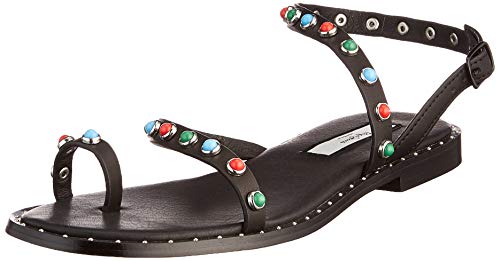 Pepe Jeans London Hayes Colors, Sandalia. Mujer, 999 Negro, 39 EU
