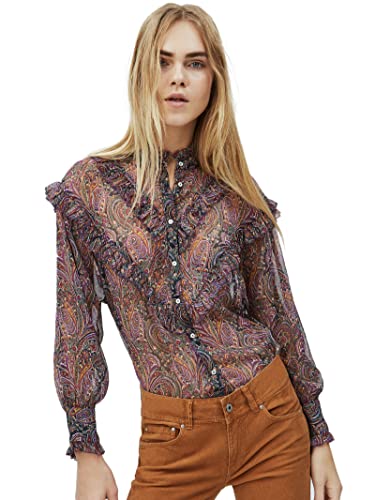 Pepe Jeans London Regina Blusa, Multicolor (0AA), Small para Mujer