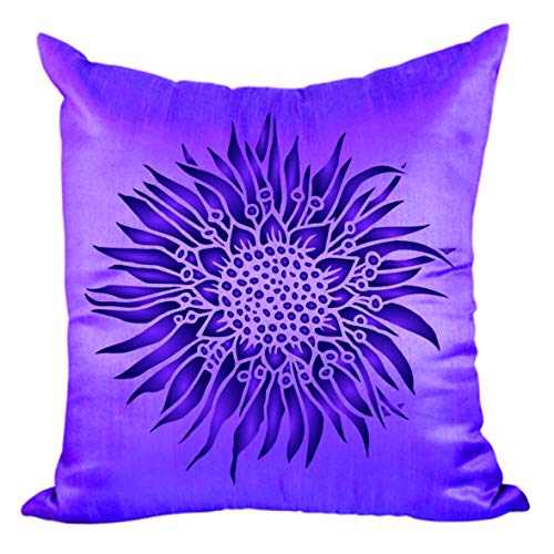 Plantilla de flores de la pasión, 16,51 x 16,51 cm (M) – Plantillas para paredes originales estilizadas Passiflora Vine Flower Plantilla Plantilla de diseño de flores