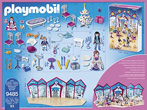 Playmobil Calendario de Adviento 9485 Baile de Navidad en el Salón de Cristal, A partir de 4 años