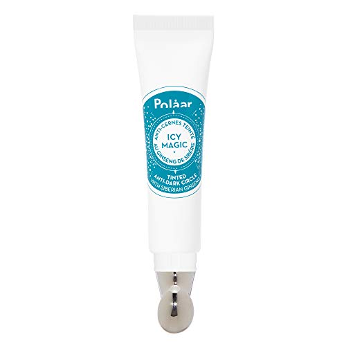 Polåar - Anti ojeras Teñidas con Ginseng de Siberia - 15 ml - Corrector de imperfecciones - Anti-bolsas - Alisadora de maquillaje - Beige - 97% natural, vegano, Francia