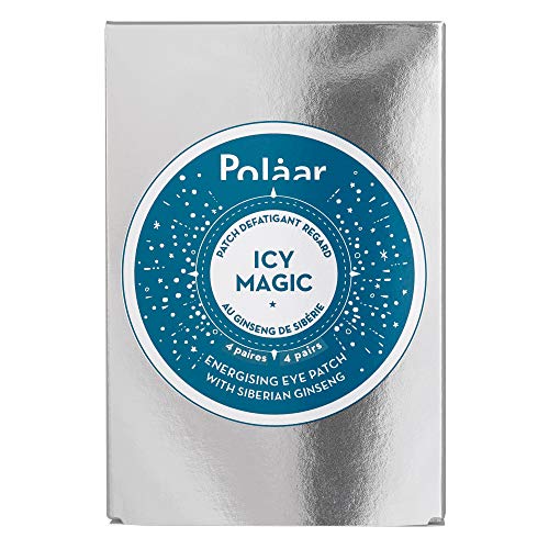 Polåar - Parche contorno de ojos IcyMagic con Ginseng de Siberia - 4 pairs - Cuidado mascarilla - Antiedad - Acción anti-bolsas, anti-ojeras - Todo tipo de pieles - Activo natural - Sin perfume