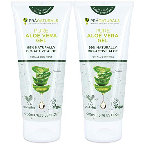 PraNaturals Aloe Vera Pura Gel (paquete de 2)
