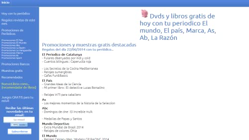 Promociones y cosas gratis