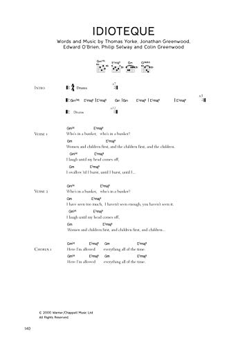 Radiohead Complete: Lyrics & Chords (Faber Edition)