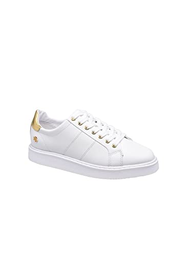 Ralph Lauren - Zapatos de mujer modelo Angelina II Gold de color blanco., color Blanco, talla 40/42 EU