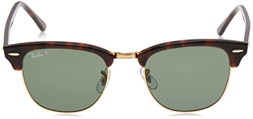 Ray-Ban Clubmaster 990/9J Gafas de Sol, Shiny Red/Havana, 49 para Hombre
