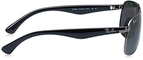 Ray-Ban Rb3502 Gafas de Sol, Gunmetal, 61 para Hombre