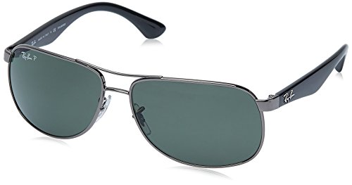 Ray-Ban Rb3502 Gafas de Sol, Gunmetal, 61 para Hombre