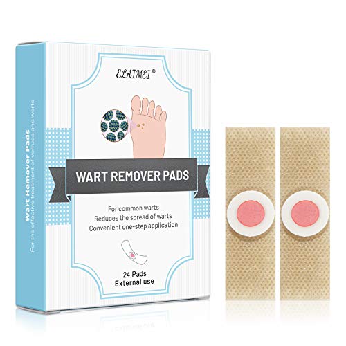 Removedor de Verrugas 24PCS Elimina las Verrugas Comunes y Plantares Corn Removedor de Verrugas Para Pies y Manos Wart Remover Pads