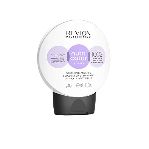 Revlon Professional Nutri Color Filters Tinte de Cabello 1002 Pale Platinum 240 ml